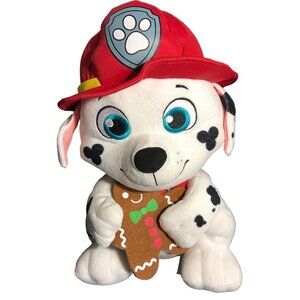 Nickelodeon Paw Patrol Marshall Plush w/Gingerbread Cookie 12" Christmas Greeter